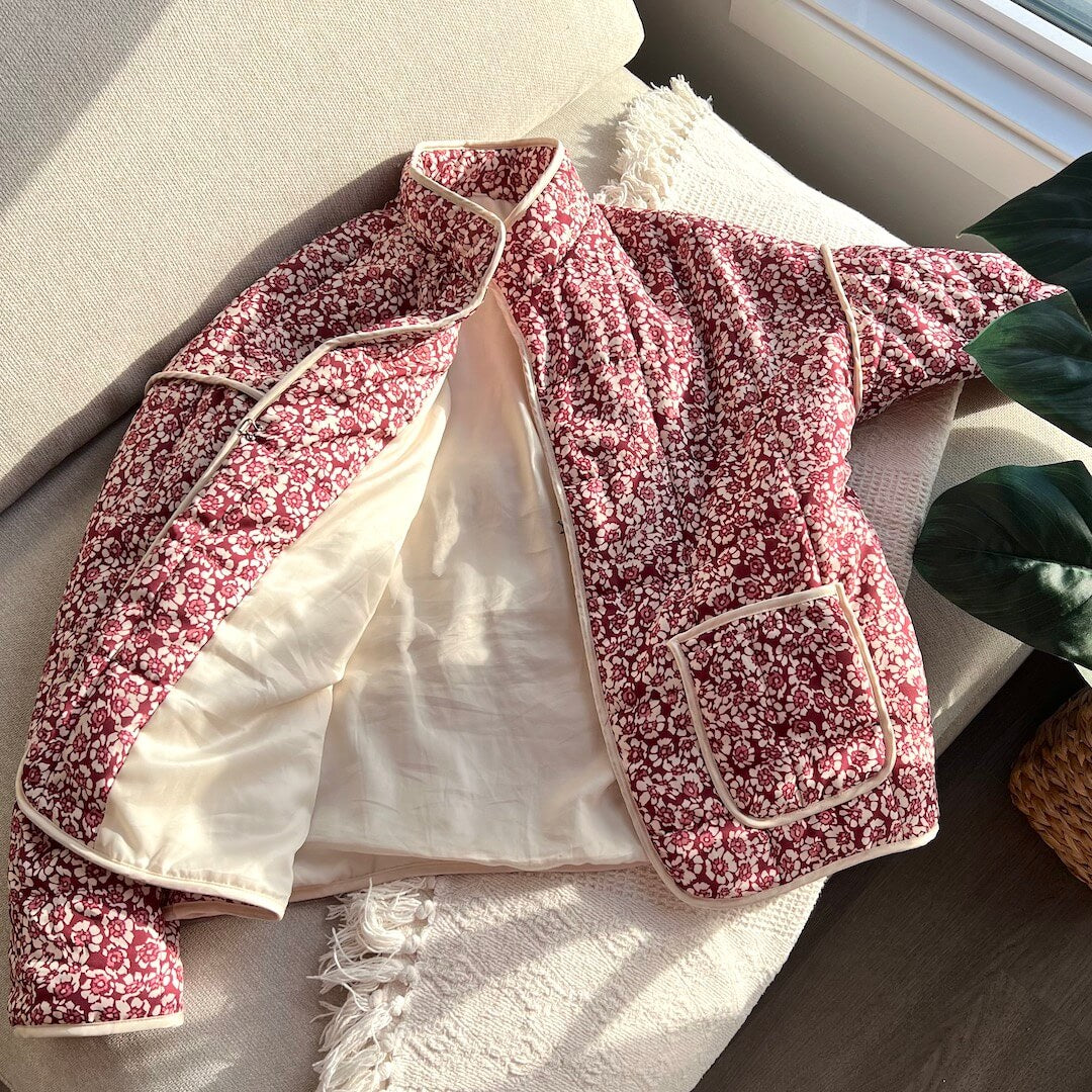 Chaqueta con estampado floral