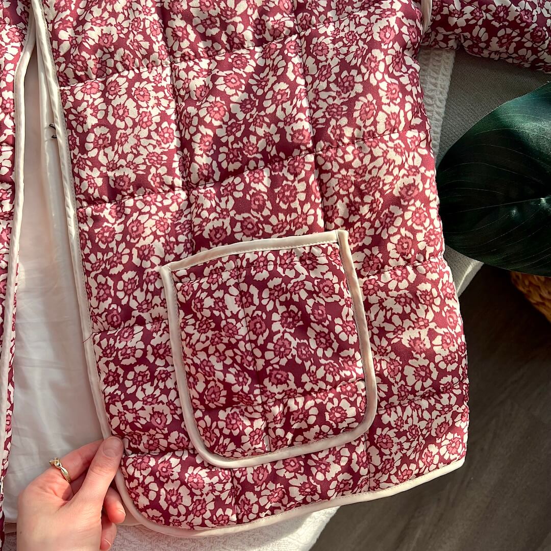 Chaqueta con estampado floral
