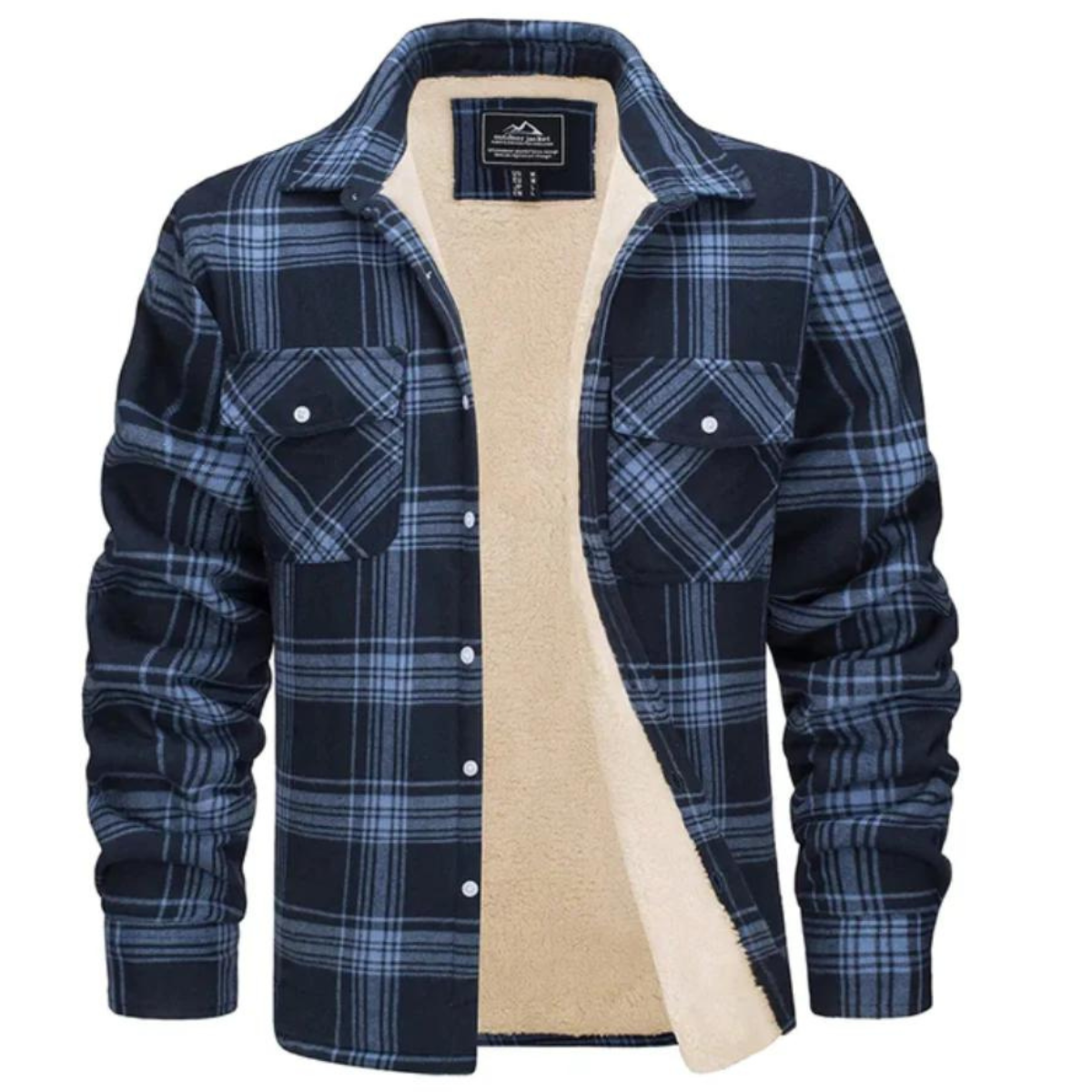 Chaqueta de Cuadros Forrada de Forro Polar VierraSol