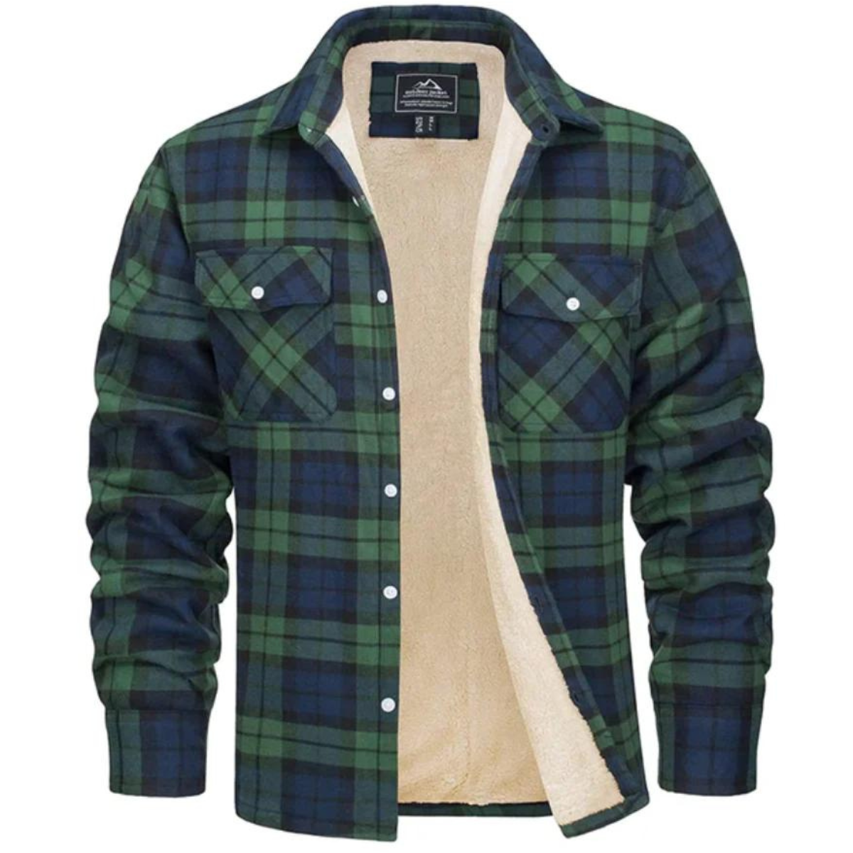 Chaqueta de Cuadros Forrada de Forro Polar VierraSol