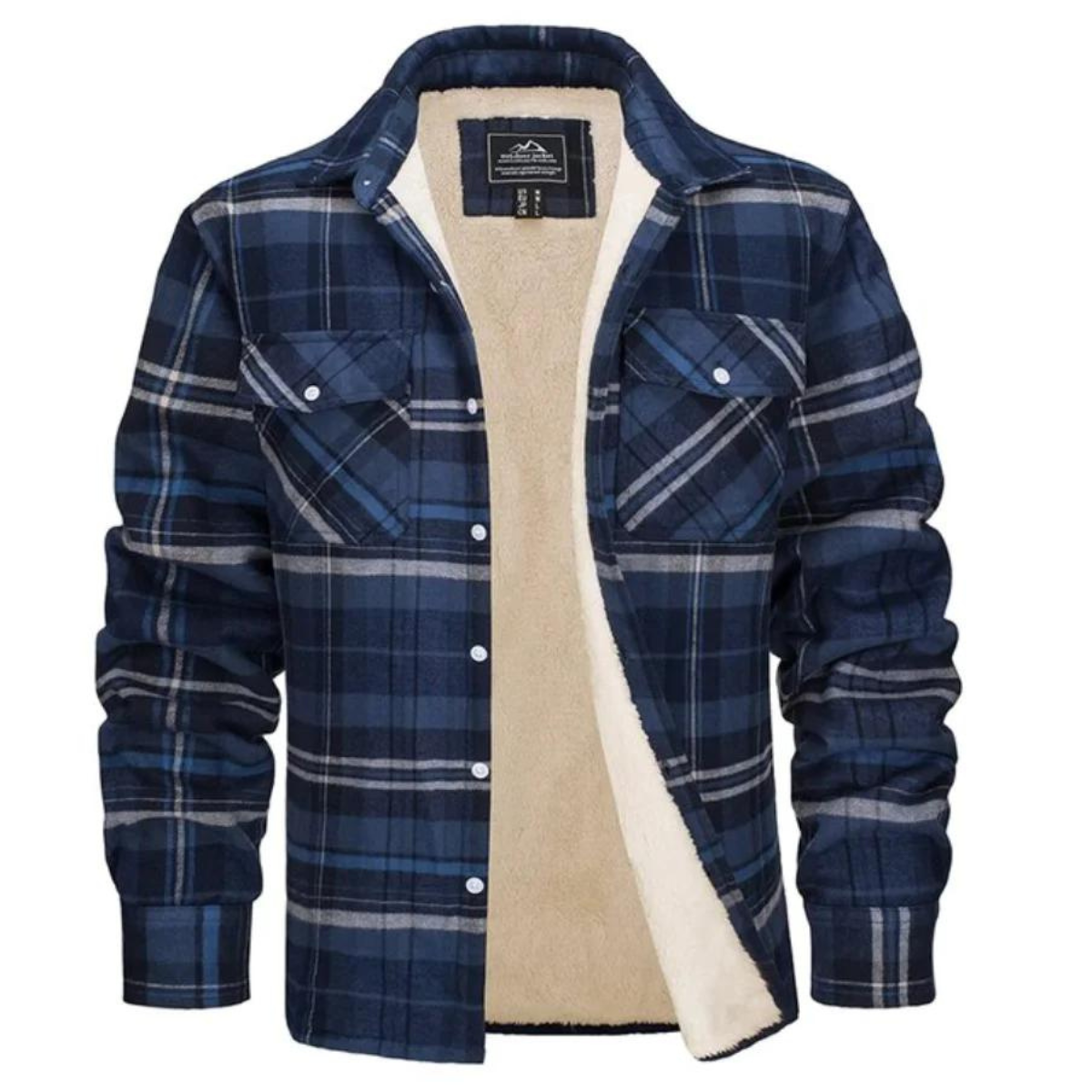 Chaqueta de Cuadros Forrada de Forro Polar VierraSol