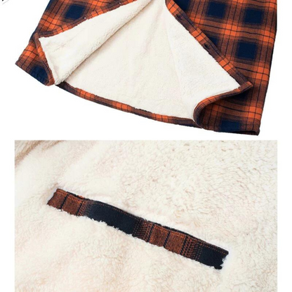 Chaqueta de Cuadros Forrada de Forro Polar VierraSol