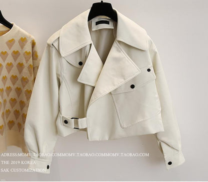 Chaqueta de cuero para mujer