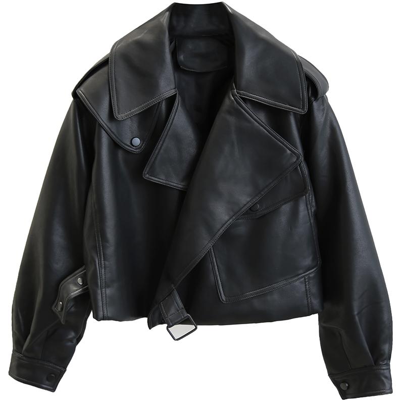Chaqueta de cuero para mujer