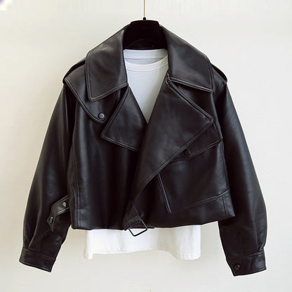 Chaqueta de cuero para mujer