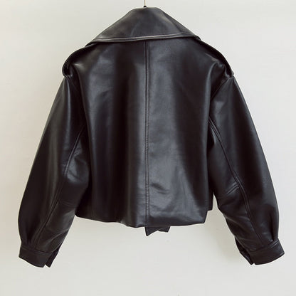 Chaqueta de cuero para mujer