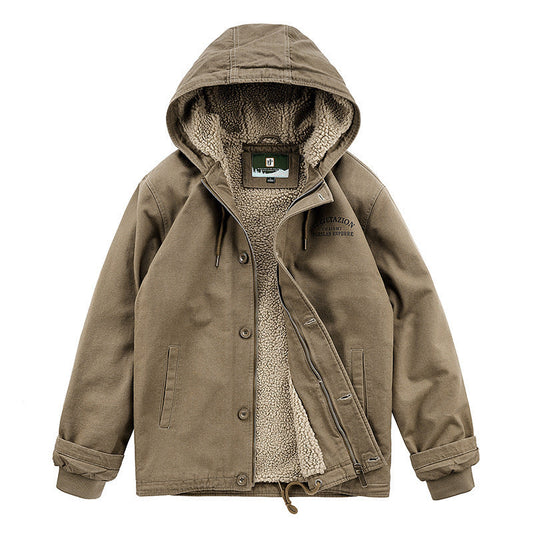 Chaqueta de entretiempo a la moda para mujer con forro polar