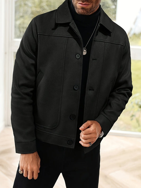 Chaqueta de entretiempo con tapeta de botones