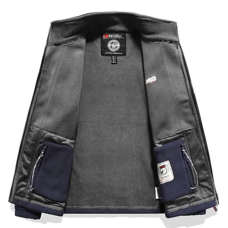 Chaqueta de forro polar gruesa para hombre – Cálida y resistente