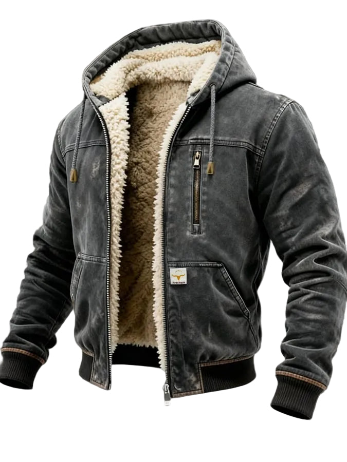 Chaqueta de hombre robusta y cálida con corte cómodo