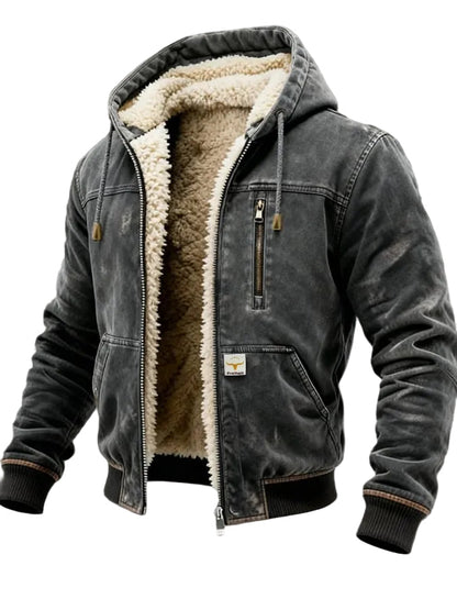 Chaqueta de hombre robusta y cálida con corte cómodo
