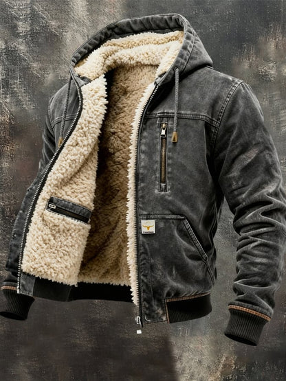 Chaqueta de hombre robusta y cálida con corte cómodo