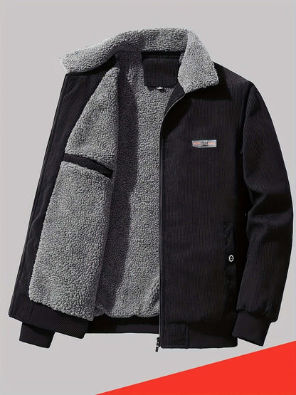 Chaqueta de invierno cálida para hombre - Abrigo grueso acolchado
