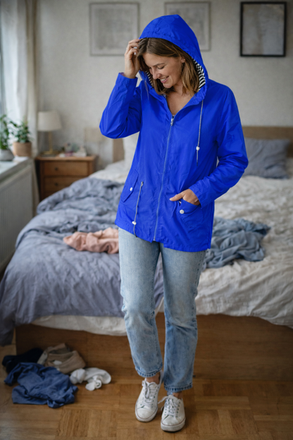 Chaqueta de Lluvia Ligera para Mujeres VierraSol con Capucha