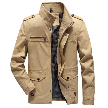 Chaqueta de otoño estilo cargo para hombre