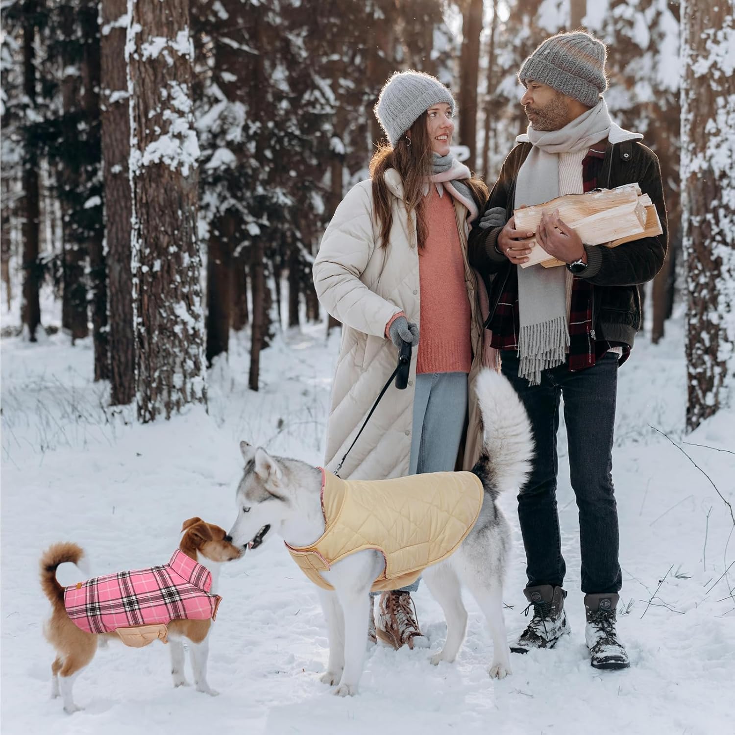 Chaqueta de Perro Impermeable y Acogedora – Abrigo de Invierno en Estilo Británico