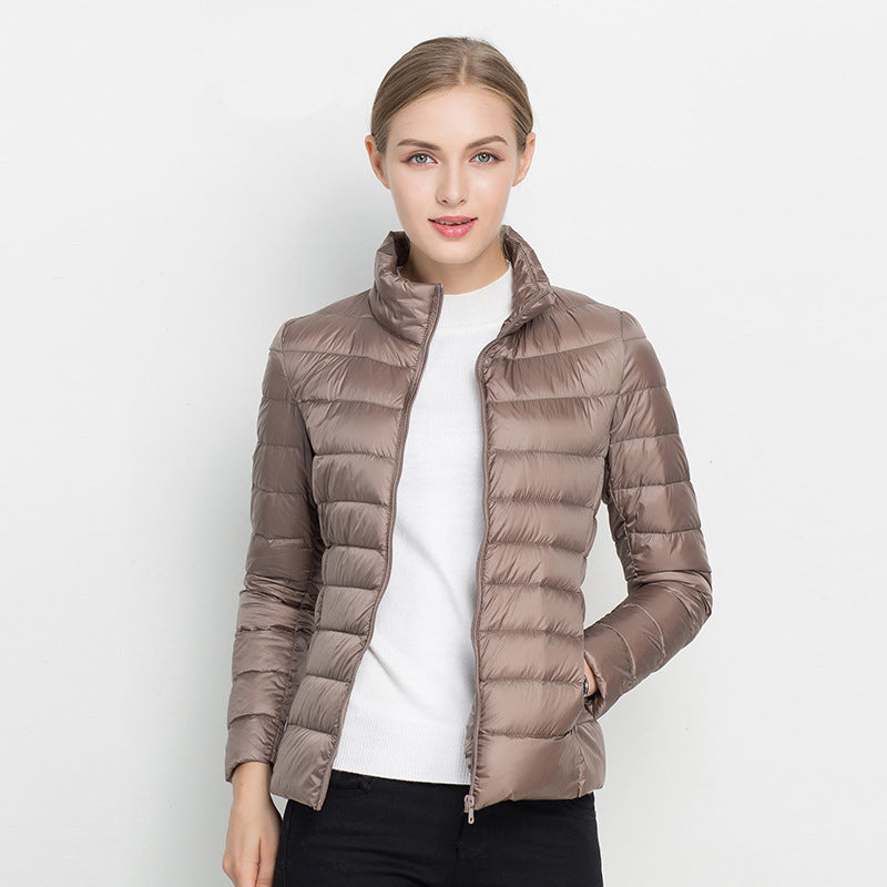 Chaqueta de plumas ultraligera para mujer