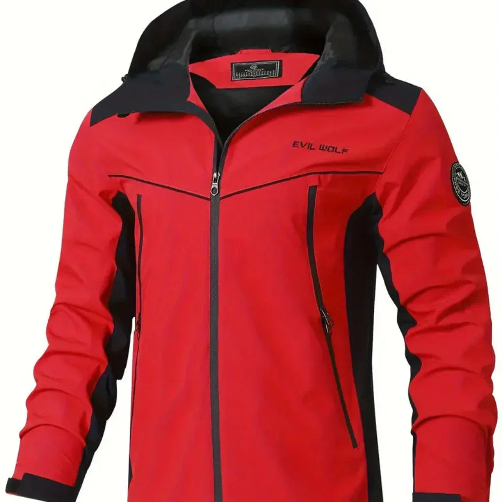 Chaqueta outdoor repelente al agua con detalles reflectantes