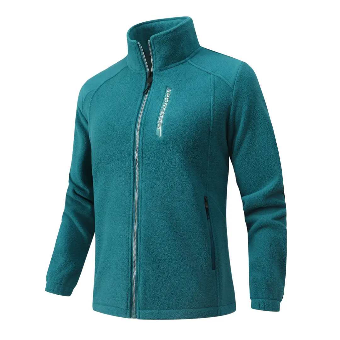 Chaqueta polar para mujer para exteriores, cálida con forro de felpa