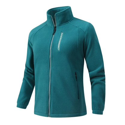 Chaqueta polar para mujer para exteriores, cálida con forro de felpa