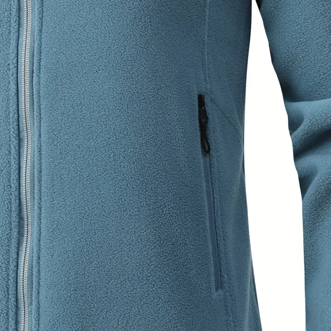 Chaqueta polar para mujer para exteriores, cálida con forro de felpa