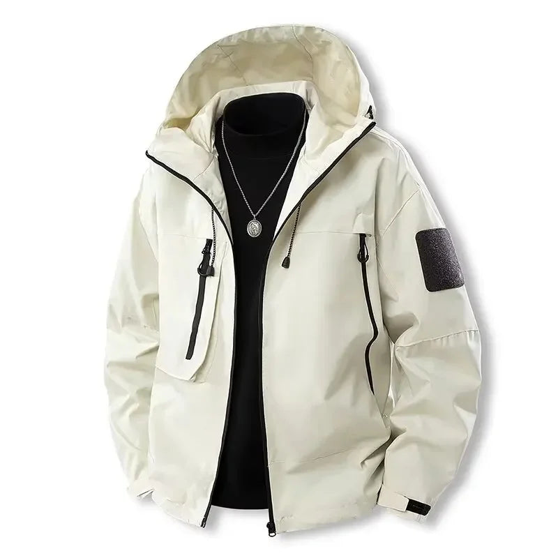 Chaqueta softshell resistente al agua para mujer con capucha y cremallera frontal