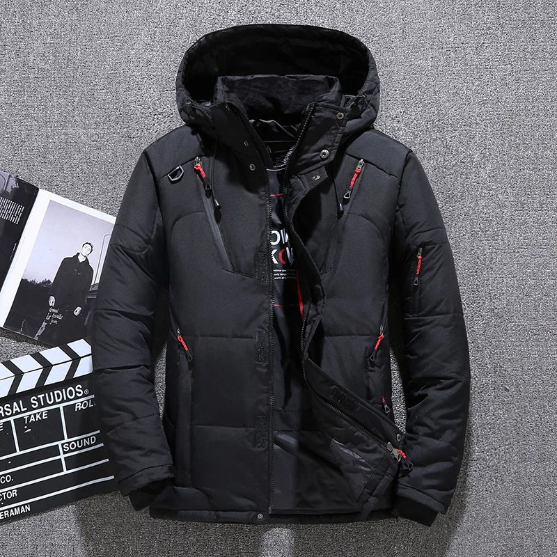 Chaqueta térmica de esquí | Chaqueta cálida y cortavientos para deportes de invierno