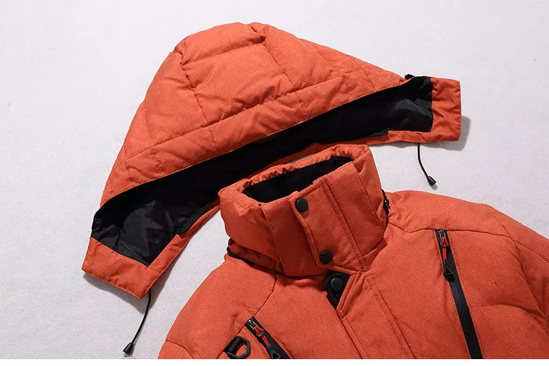 Chaqueta térmica de esquí | Chaqueta cálida y cortavientos para deportes de invierno