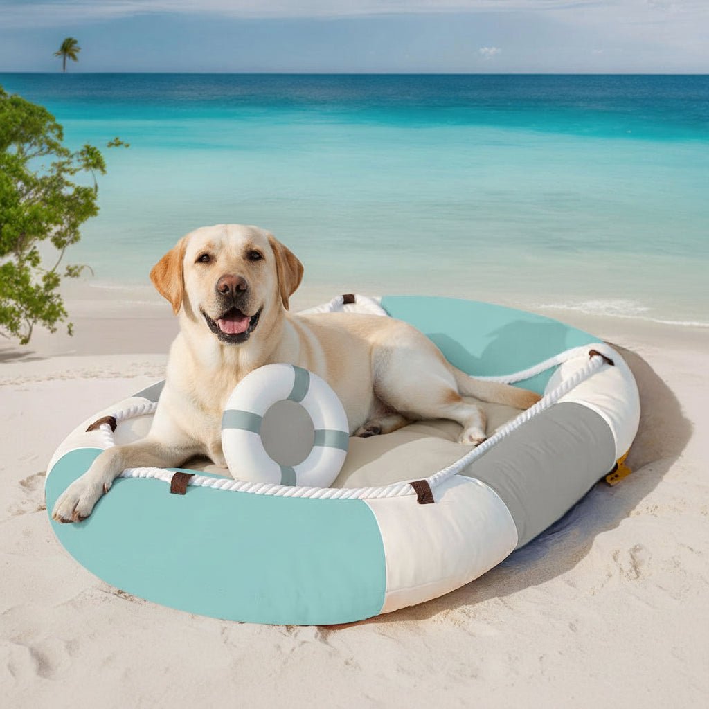 CHILLRAFT – Cama para mascotas en forma de bota con comodidad refrescante y fondo antideslizante