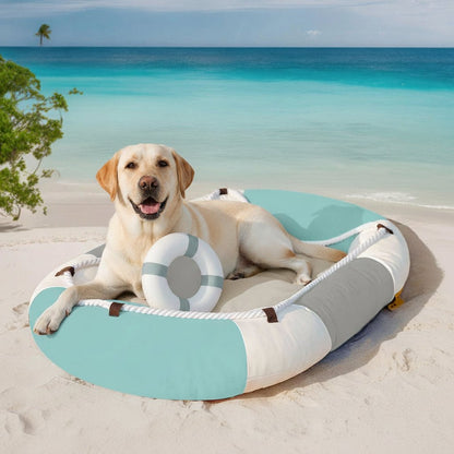 CHILLRAFT – Cama para mascotas en forma de bota con comodidad refrescante y fondo antideslizante