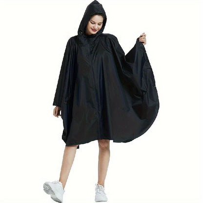 Chubasquero impermeable con cremallera y bolsillo para uso diario y aventuras