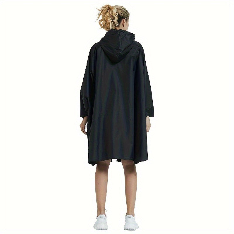 Chubasquero impermeable con cremallera y bolsillo para uso diario y aventuras