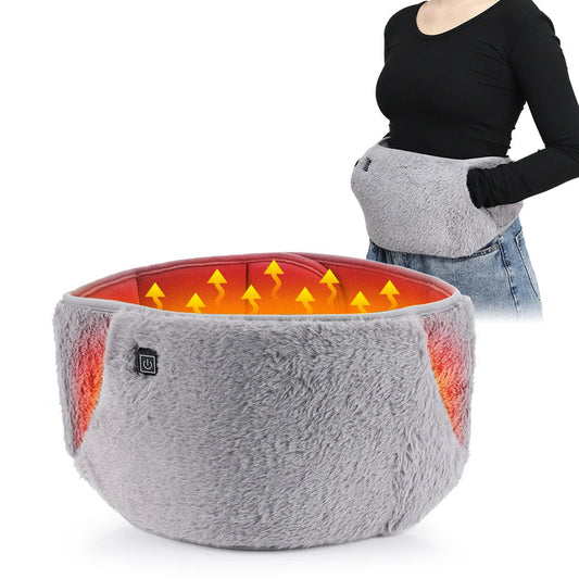 Cinturón Calefactor USB con Control de Temperatura – Terciopelo Suave para Calentar la Cintura y las Manos, 45-65°C, Portátil, 105 x 20 cm