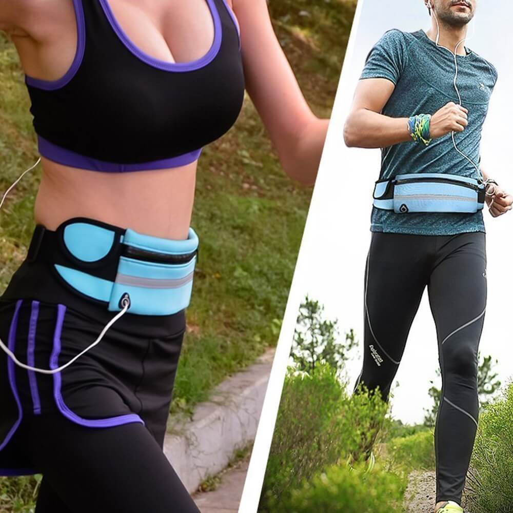 Cinturón de Correr Resistente al Agua – Paquete de Almacenamiento de Fitness y Viaje 1+1 GRATIS