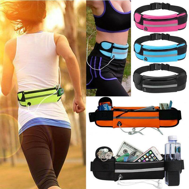 Cinturón de Correr Resistente al Agua – Paquete de Almacenamiento de Fitness y Viaje 1+1 GRATIS