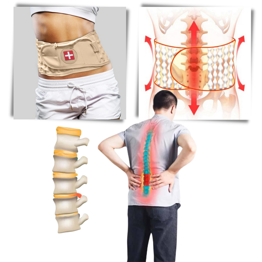 Cinturón Inflable de Descompresión para Soporte de Espalda Baja