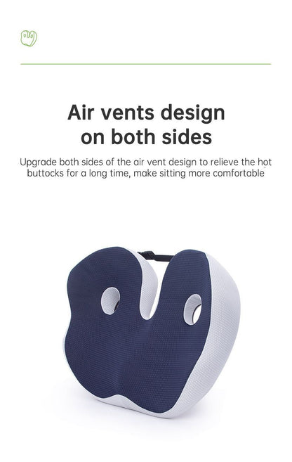 Cojín Ergonómico para Alivio de Presión y Comodidad al Sentarse