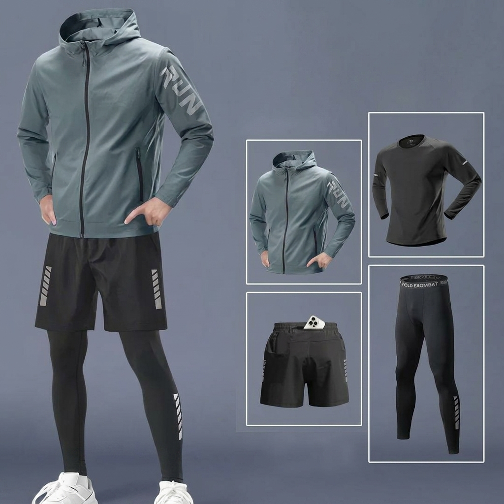Conjunto deportivo de alto rendimiento de 4 piezas