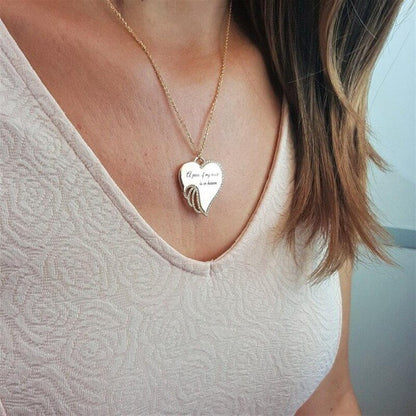 Collar Corazón Alas de Ángel