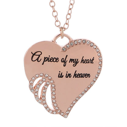 Collar Corazón Alas de Ángel