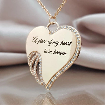 Collar Corazón Alas de Ángel
