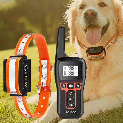 Collar de adiestramiento para perros impermeable de 1000 m | Recargable, con mando a distancia y ajustable para perros pequeños, medianos y grandes