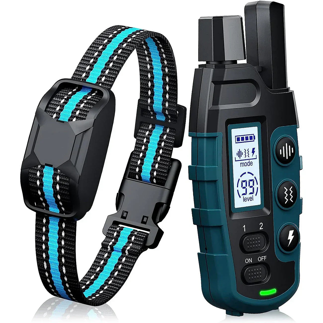 Collar de Entrenamiento para Perros Premium de 1000m con Control Remoto - Impermeable, E-Collar Recargable para Todos los Tamaños de Perros