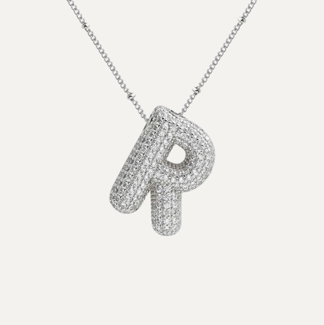 Collar de Letra de Diamante