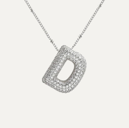 Collar de Letra de Diamante