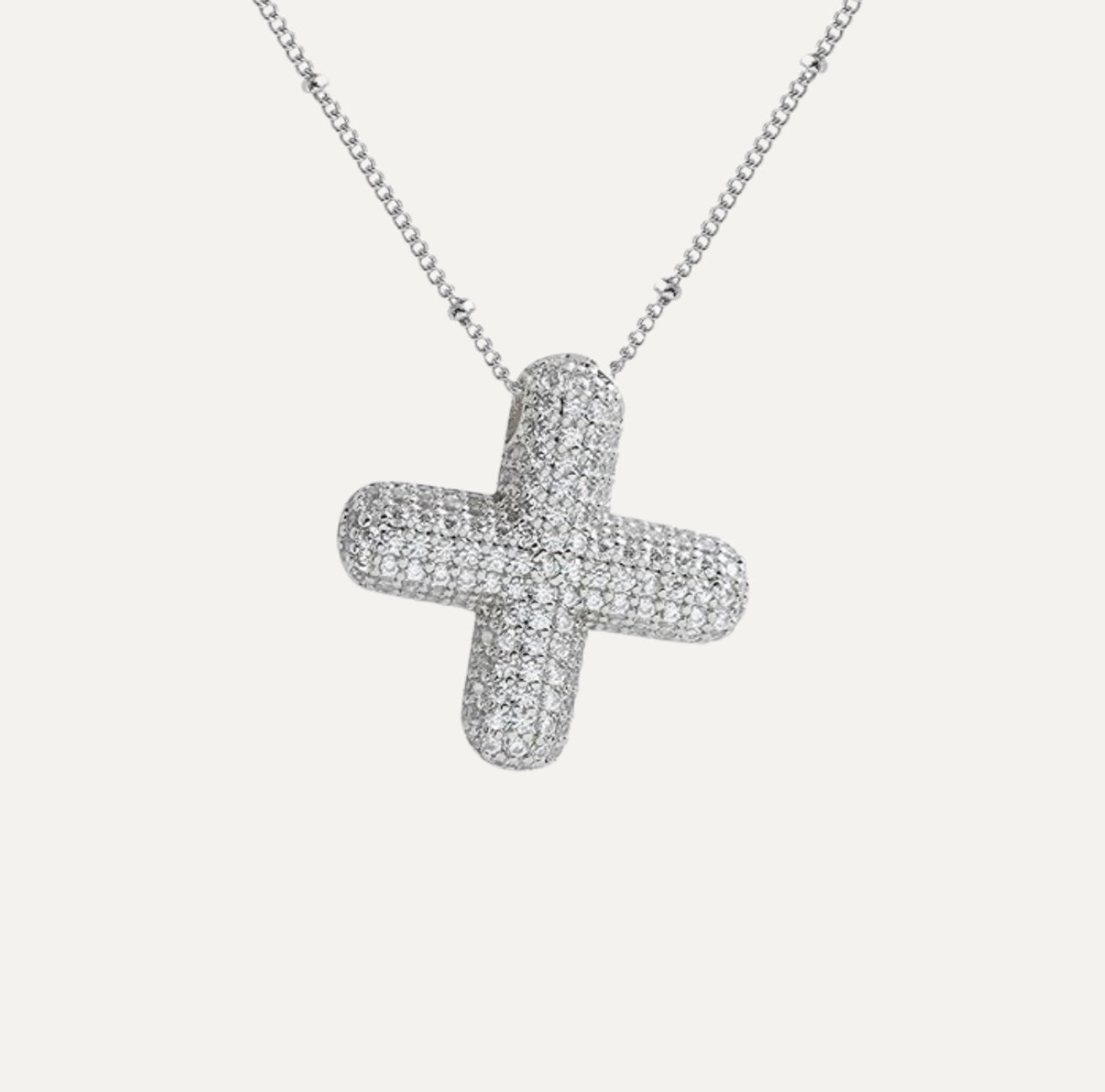 Collar de Letra de Diamante