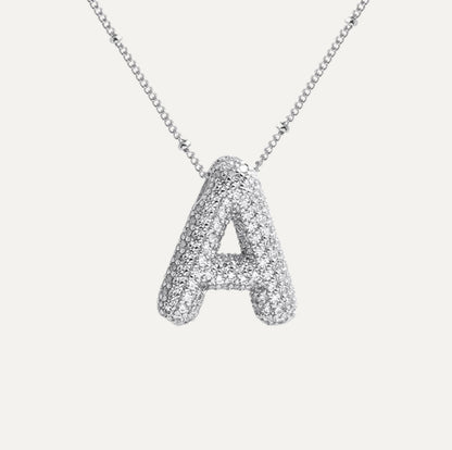 Collar de Letra de Diamante