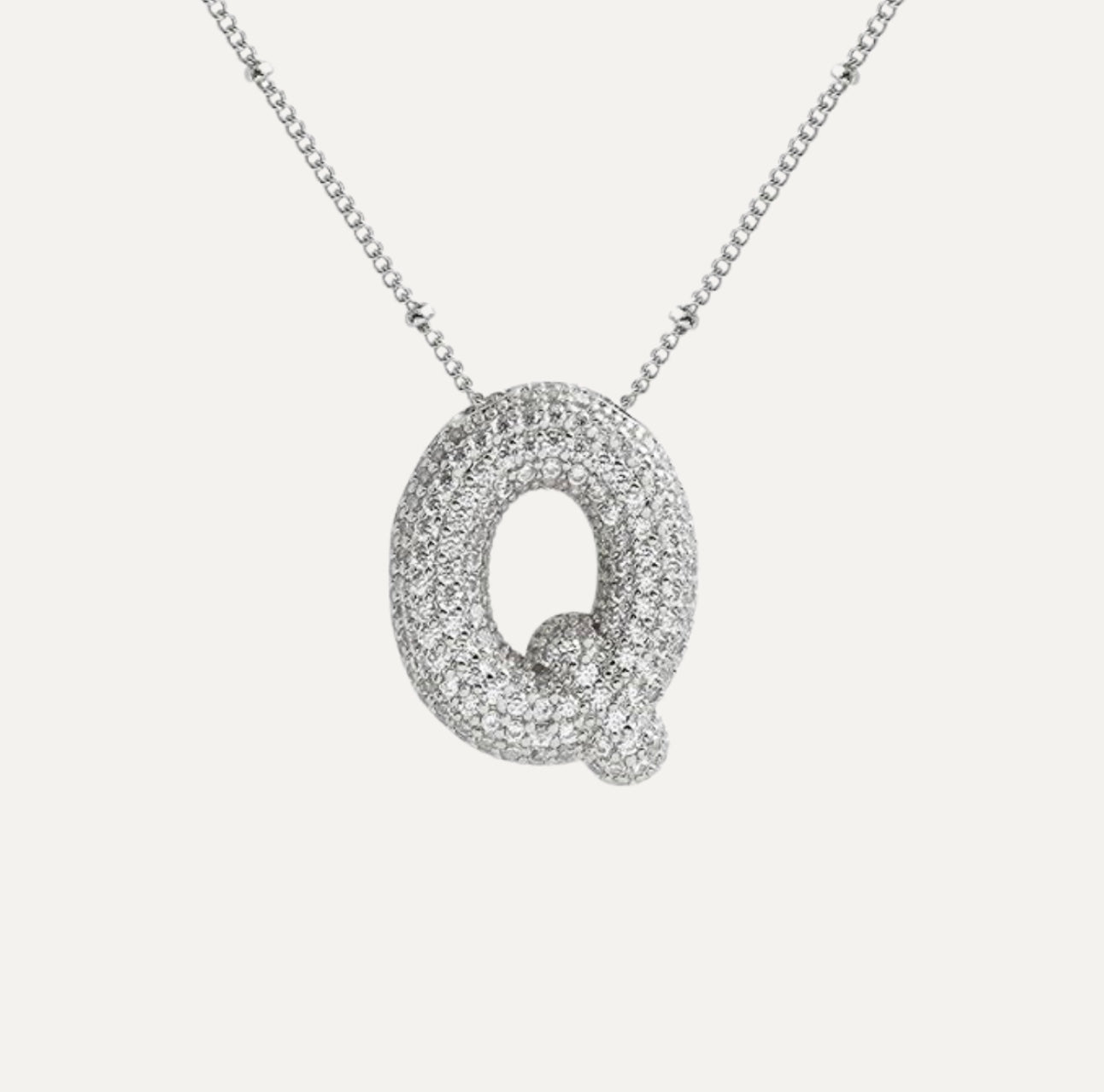 Collar de Letra de Diamante