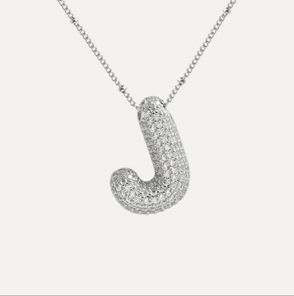 Collar de Letra de Diamante