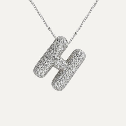Collar de Letra de Diamante